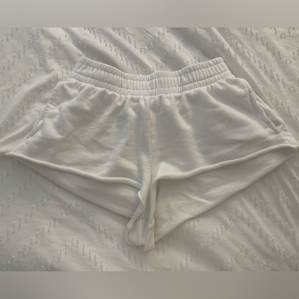 Low rise sweat shorts